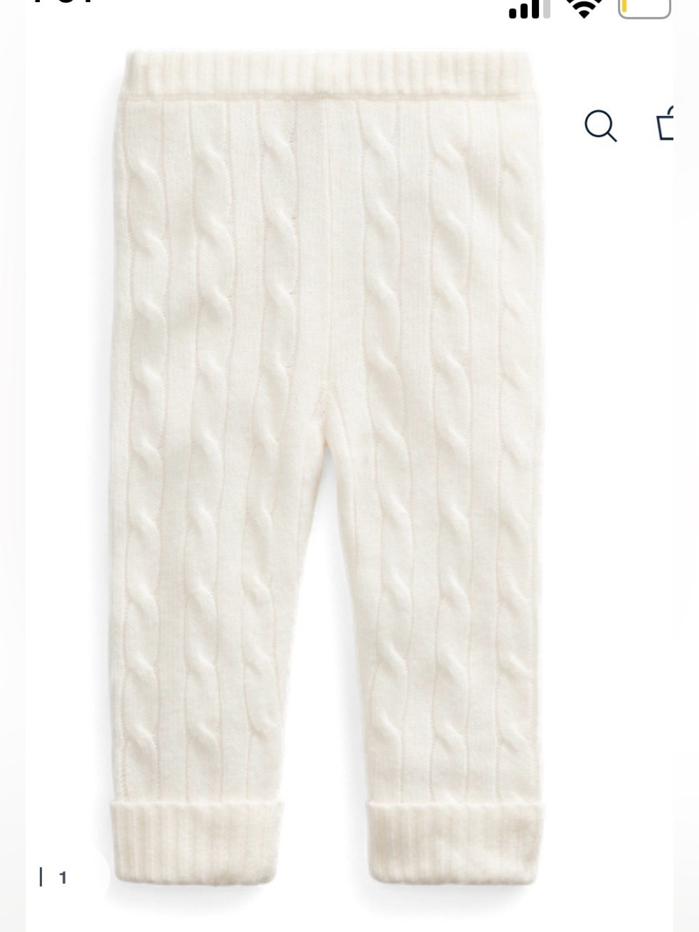 Ralph Lauren Cashmere Baby Leggings
